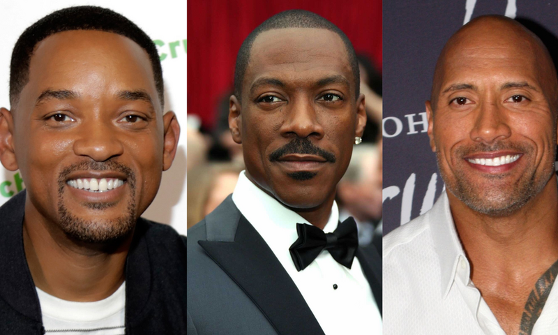 Will Smith, Eddy Murphy et Dwayne Johnson