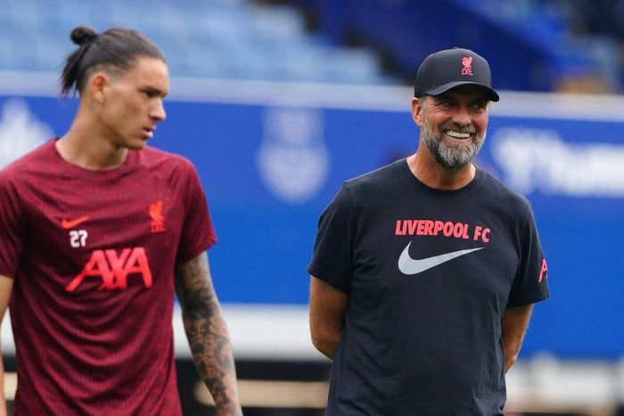 Darwin Nunez à l'entraînement avec Jurgen Klopp - Liverpool