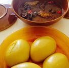 Plat de foutou banane et sauce graine/Queen Mafa