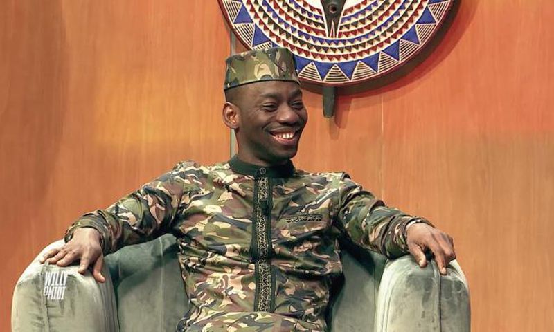 Camille Makosso dans une tenue militaire