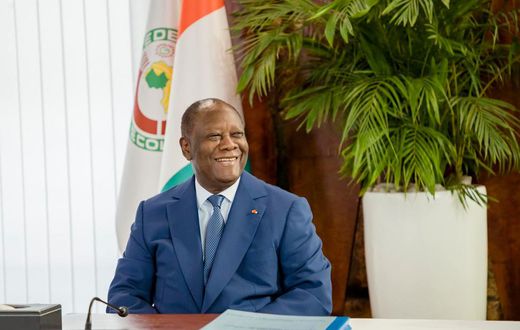 Le Président de la République de Côte d'Ivoire, SEM Alassane Ouattara