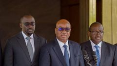 Le président de la FIF et des membres de gouvernement