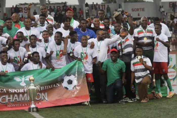 Les Oyé en fête : L'Africa Sports d'Abidjan remporte la Ligue 2