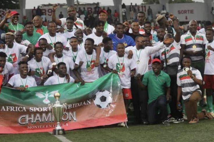 Les Oyé en fête : L'Africa Sports d'Abidjan remporte la Ligue 2