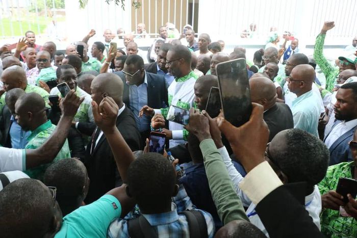 Tidjane Thiam aux militants du PDCI-RDA