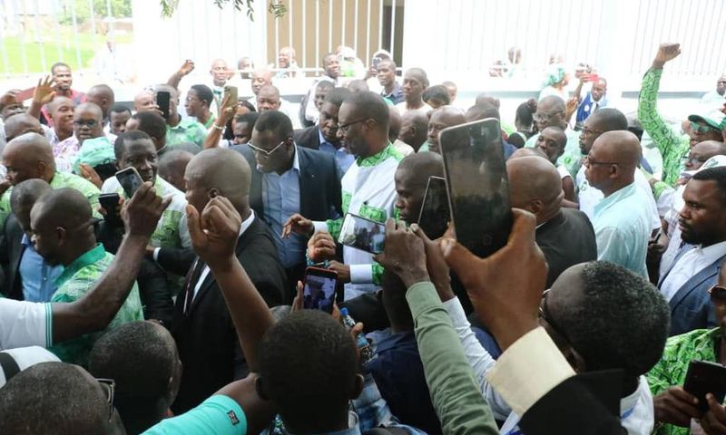 Tidjane Thiam aux militants du PDCI-RDA