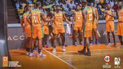 Equipe de Basket-Ball ivoirienne lors de la 4e fenêtre