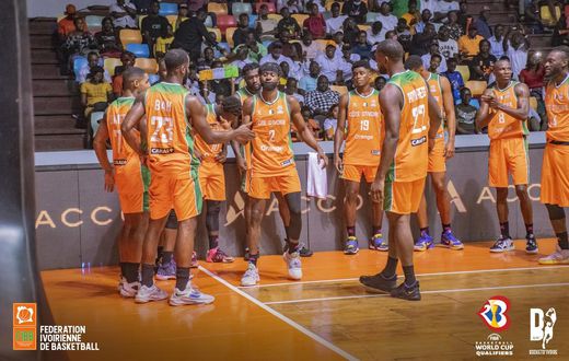 Equipe de Basket-Ball ivoirienne lors de la 4e fenêtre