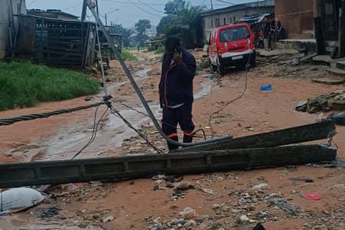 Dégâts causés par la pluie de juin