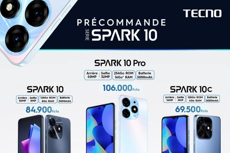 Précommandez maintenant les SPARK 10 - TECNO