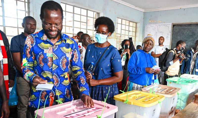 Election présidentielle à Kisumu, au Kenya, le 9 août 2022. James Kayi/AP