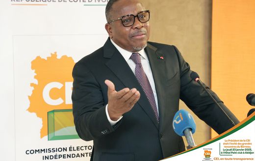 Le Président de la Commission Électorale Indépendante (CEI), Ibrahime COULIBALY-KUIBIERT/CEI