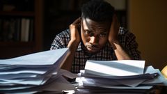 Un personne anxieuse au travail