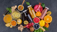 Jus de fruits naturelles et les fruits