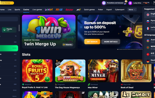 1Win: Best Book of Dead Multilanguage Casino