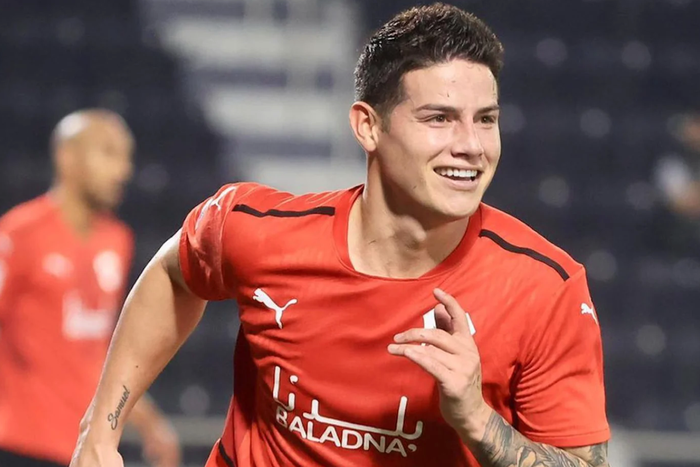 James Rodriguez dans son maillot qatari
