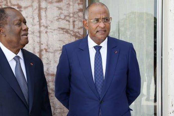 Photo du Premier Ministre Patrick Achi et du Président Alassane Ouattara