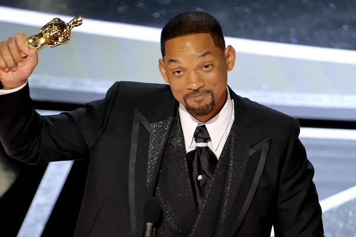 Will Smith reçoit l'Oscar du meilleur acteur pour La Méthode Williams le 28 Mars 2022