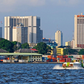 Abidjan Plateau vu d'un bateau bus