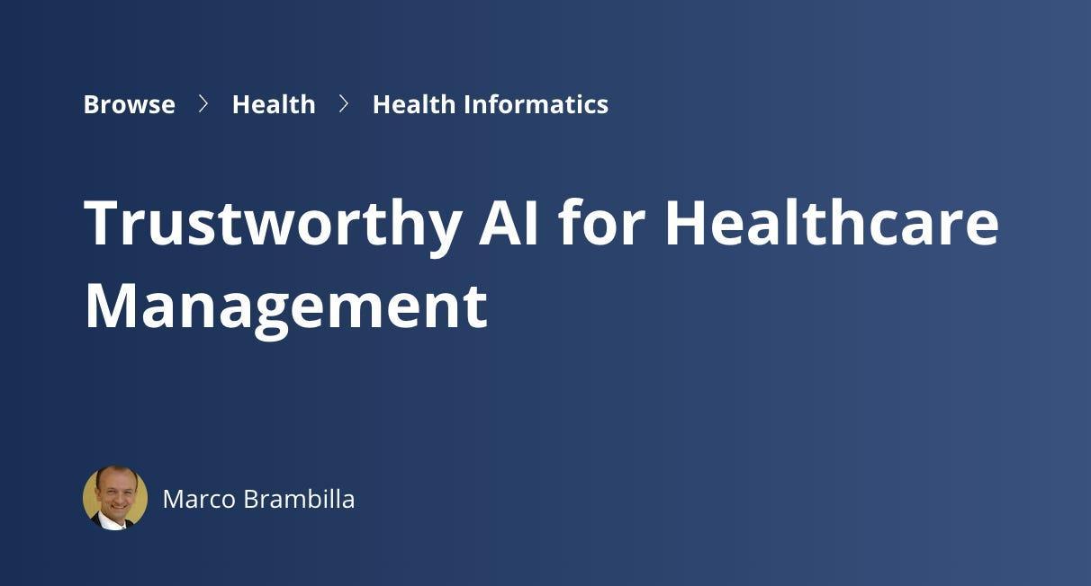 Offered by: The Polytechnic University of MilanRating: No ratingLength: Three hoursClass description: This class is specific to the healthcare sector of artificial intelligence. Students will learn how AI systems work, which tasks can be carried out by...