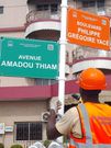 Abidjan en transformation : la pose des plaques de rues et lieux publics est lancée
