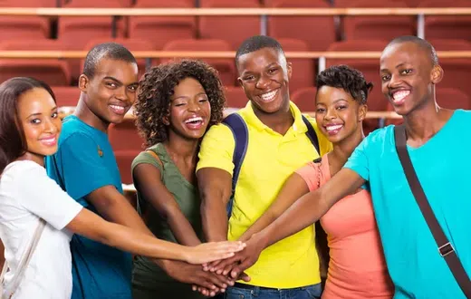 Groupe de jeune africain