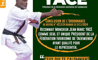 Crise à la FITKD : Jean Marc Yacé remporte une victoire judiciaire face aux dissidents