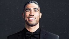 Achraf Hakimi avec le ballon d'or Africain