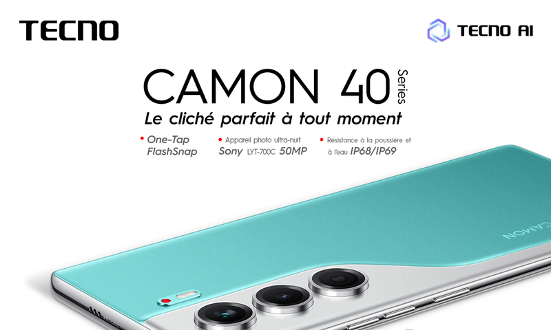 La Série Tecno Camon 40 Côte D’ivoire : prix, caractéristiques, où l’acheter et pourquoi; On vous dit tout !