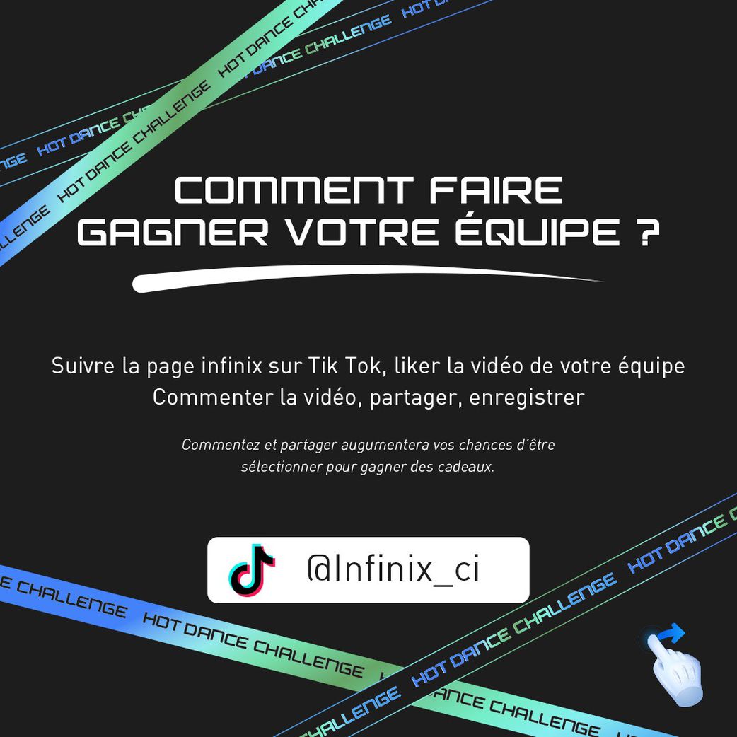 Infinix HOT 50 PRO+ : L’Allié ultime de la jeunesse dévoilé dans un challenge TikTok épique