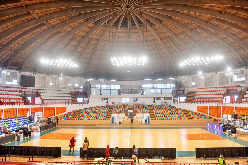 Découvrez les photos du Palais des Sports rénovés pour l'AfroBasket Dames 2025