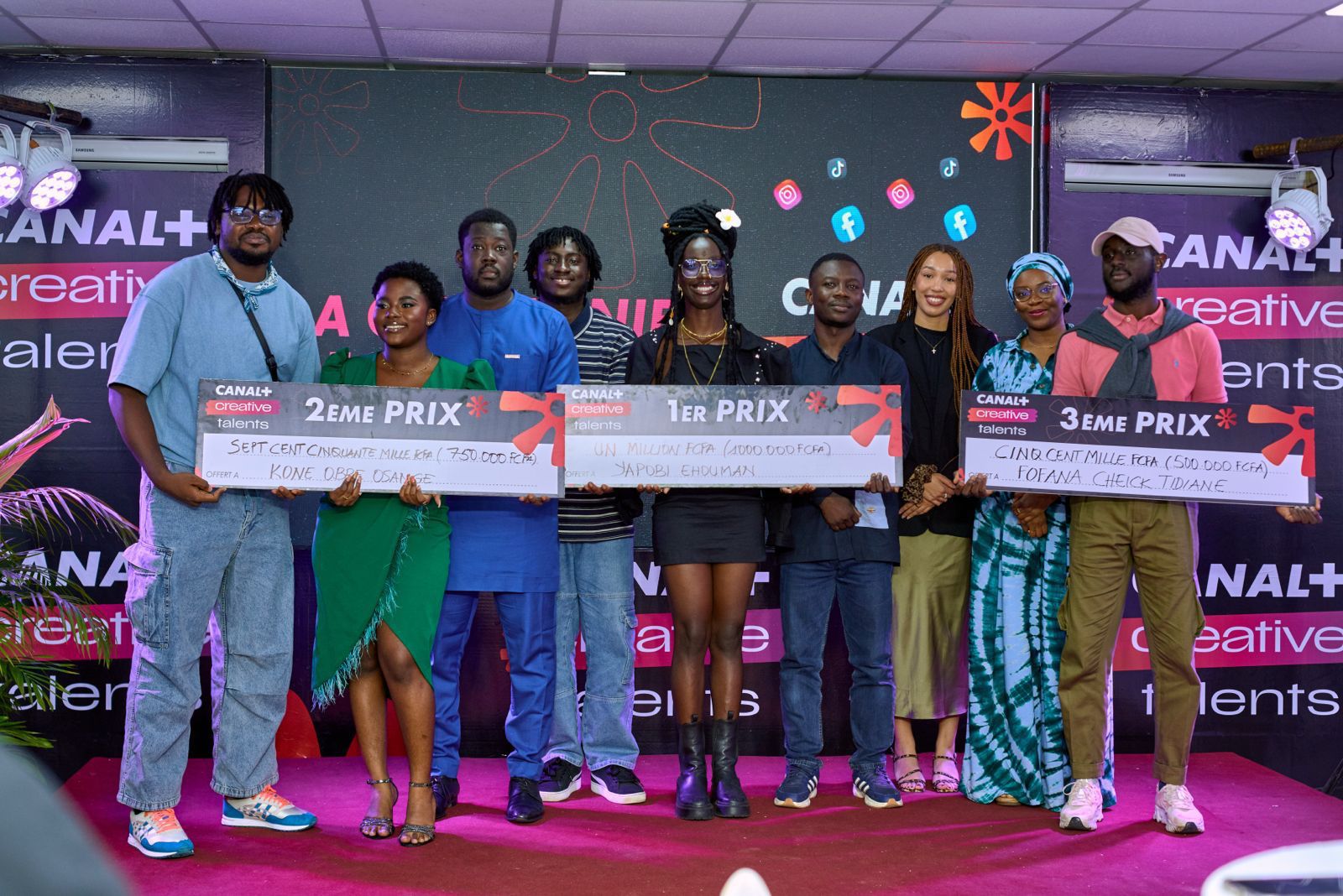 Canal+ Côte d'Ivoire présente les lauréats de la 2e édition de CANAL+ Creative Talents