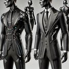 Le costume tailleur cyber-chic