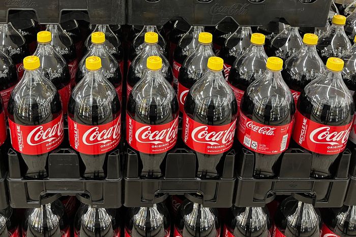 Coca-Cola bottles with yellow caps indicate that they are kosher, or fit, for consuming on the Jewish holiday of Passover.Talia Lakritz/Business Insider