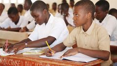 Des élèves du collège