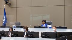 Judge Miatta Maria Samba of Trial Chamber III at the opening of the trial in the Gicheru case at the ICC in The Hague (Netherlands) on 15 February 2022 ©ICC-CPI