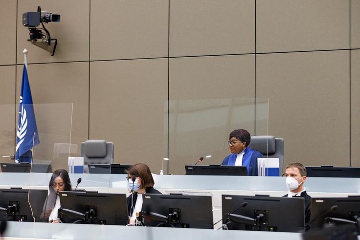 Judge Miatta Maria Samba of Trial Chamber III at the opening of the trial in the Gicheru case at the ICC in The Hague (Netherlands) on 15 February 2022 ©ICC-CPI