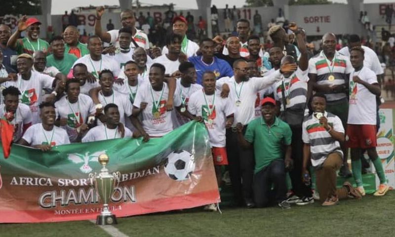 Les Oyé en fête : L'Africa Sports d'Abidjan remporte la Ligue 2