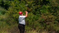 Donald Trump au golf/Manuel Balce Ceneta/AP
