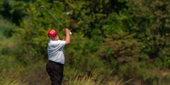 Donald Trump au golf/Manuel Balce Ceneta/AP