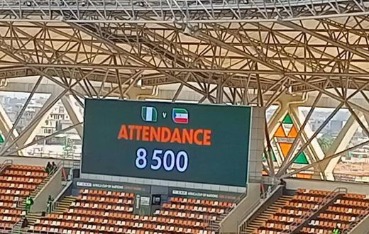 stades ne sont pas pleines en Côte d'Ivoire