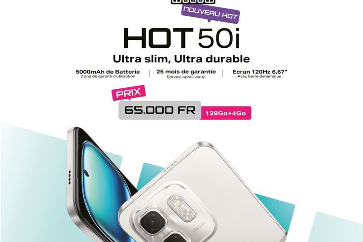 À seulement 65 000 FCFA, Infinix HOT 50i redéfinit la performance et la longévité