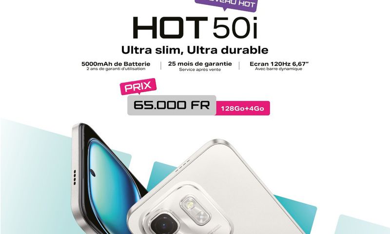À seulement 65 000 FCFA, Infinix HOT 50i redéfinit la performance et la longévité