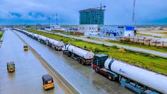 NPPC sends 300 trucks to lift petrol from Dangote Refinery, Lagos clears traffic [X:@nnpclimited]