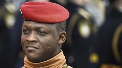 Ibrahim Traoré, le chef d'État du Burkina Faso.