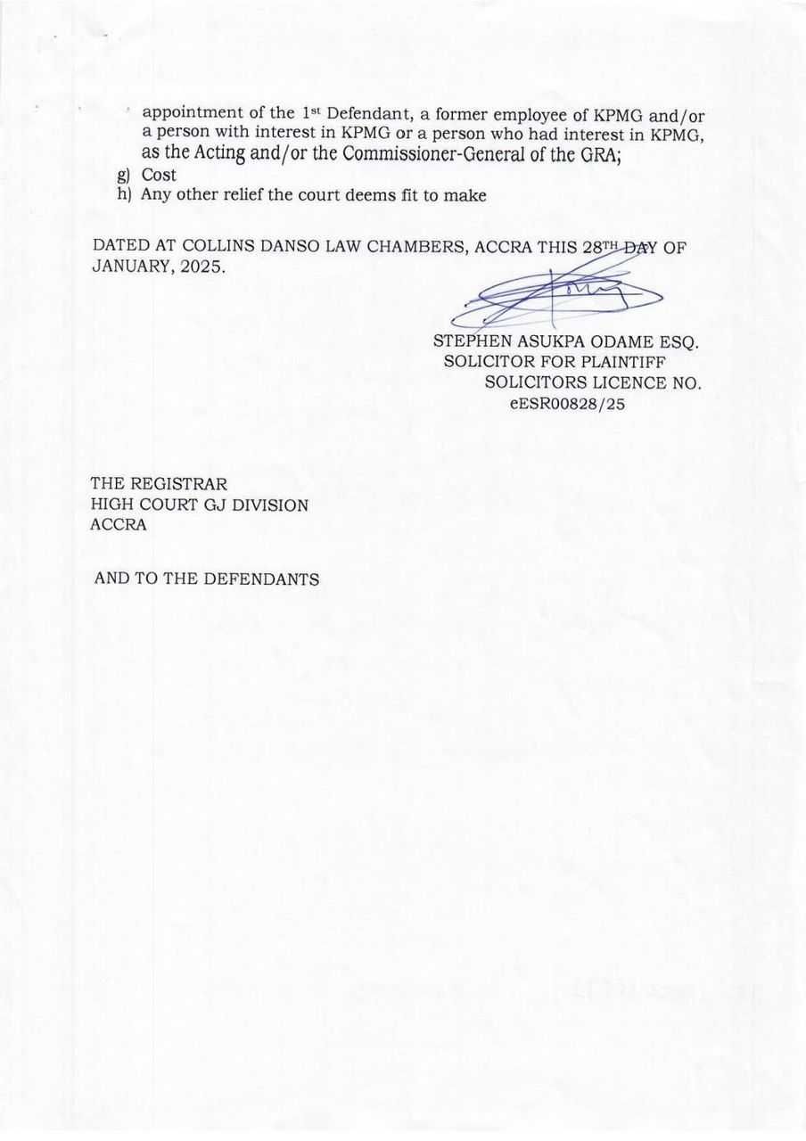 Mahama faces lawsuit over appointment of Anthony Sarpong as GRA boss
