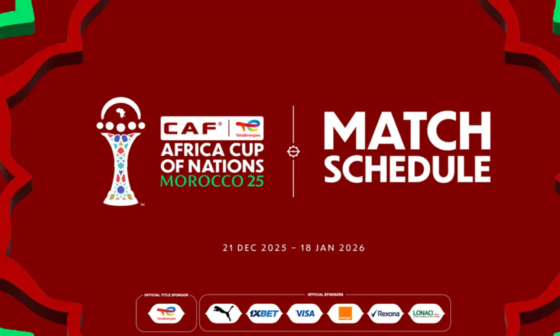 2025 AFCON match schedule revealed by CAF