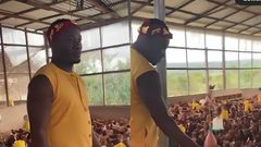Asamoah Gyan ventures into poultry farming in style - Watch video