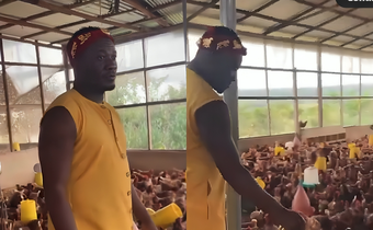 Asamoah Gyan ventures into poultry farming in style - Watch video