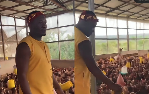 Asamoah Gyan ventures into poultry farming in style - Watch video